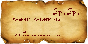 Szabó Szidónia névjegykártya